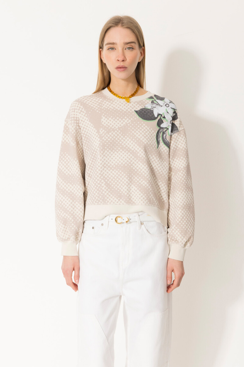 BUZO FLOWER Beige