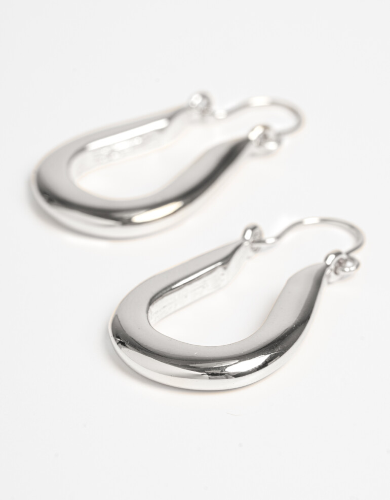 Aros Argollas Metal Argollas Metal Plateado - Plateado