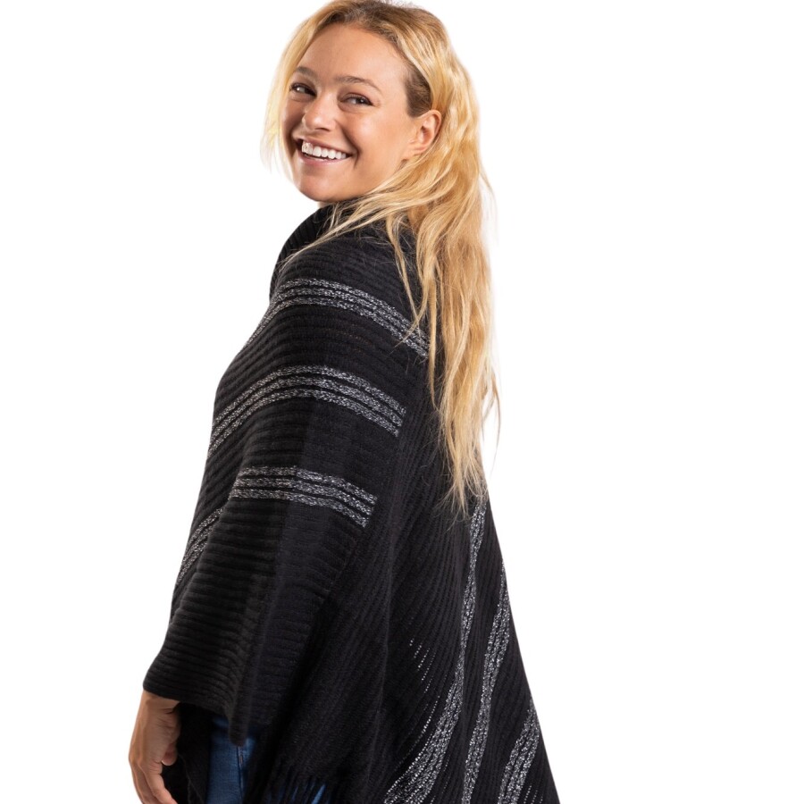 CHERRY PONCHO BLACK
