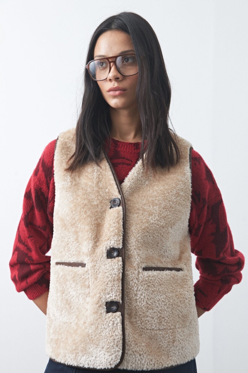 CHALECO CLEMENTIA Beige