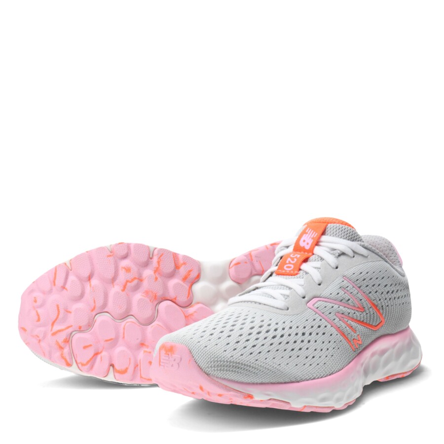 Championes de Mujer New Balance 520 V8 Gris - Rosa - Anaranjado