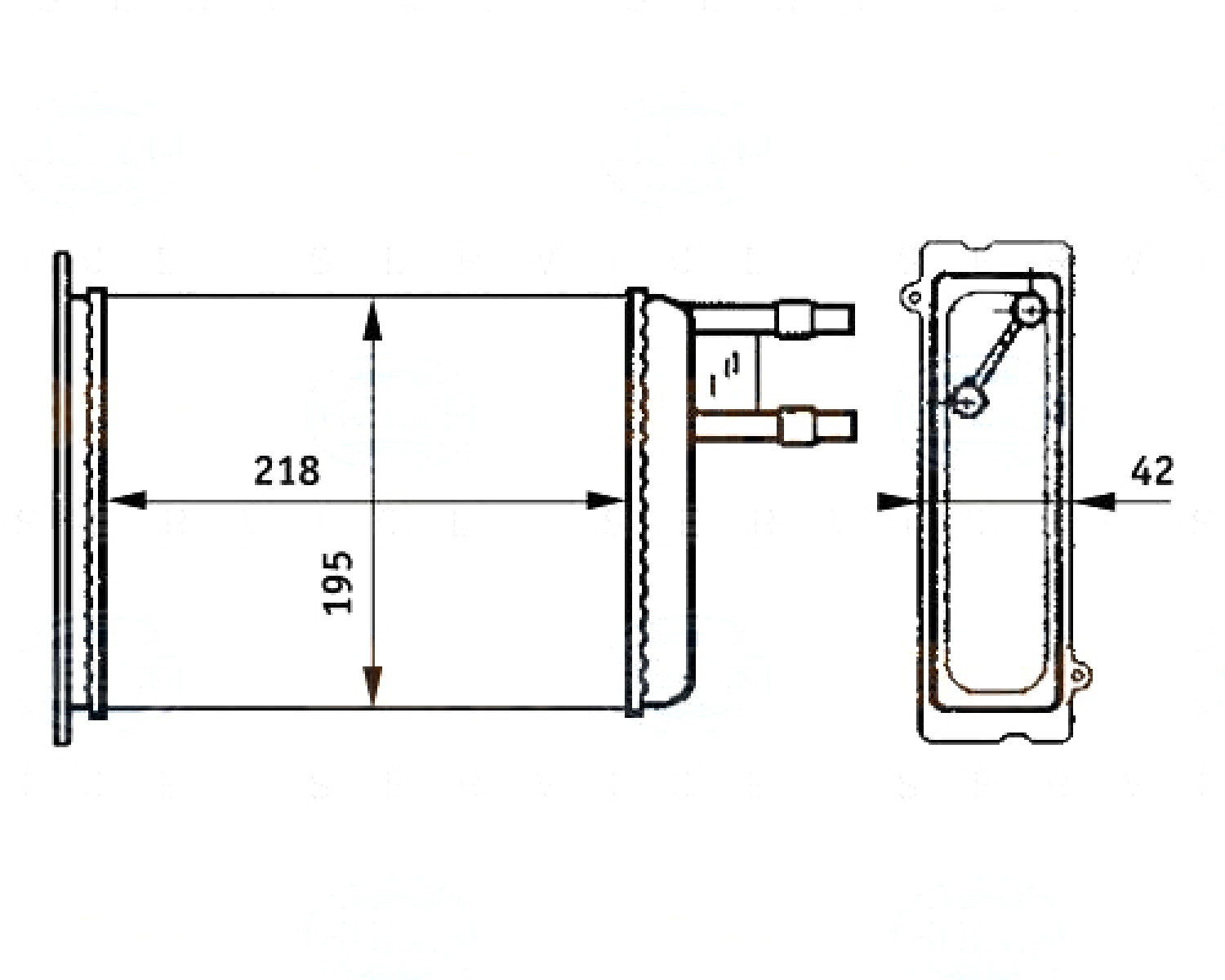 RADIADOR CITROEN - PEUGEOT CALEF.BOXER JUMP.DUCATO 1.9-2.5 - 