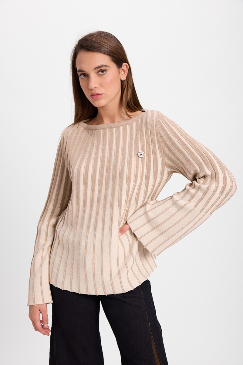 Sweater Love u - Crudo/Vison 