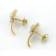 Caravanas Oro 18K Con Esmeralda Y Brillantes Caravanas Oro 18K Con Esmeralda Y Brillantes
