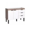Mueble bajo mesada cocina Flamingo 120cm blanco Cozimax Mueble Bajo Mesada Cocina Flamingo 120cm Blanco Cozimax