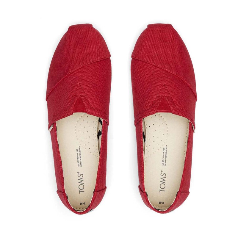 Alpargatas Recycled Cotton Mujer Red