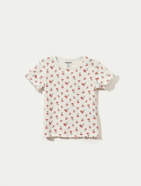 BLUSA INFANTIL ESTAMPADA BEIGE