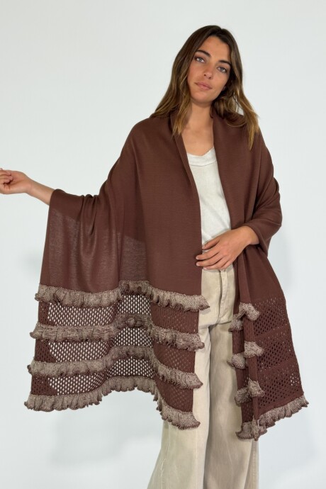 PASHMINA ALMENDRA Marron
