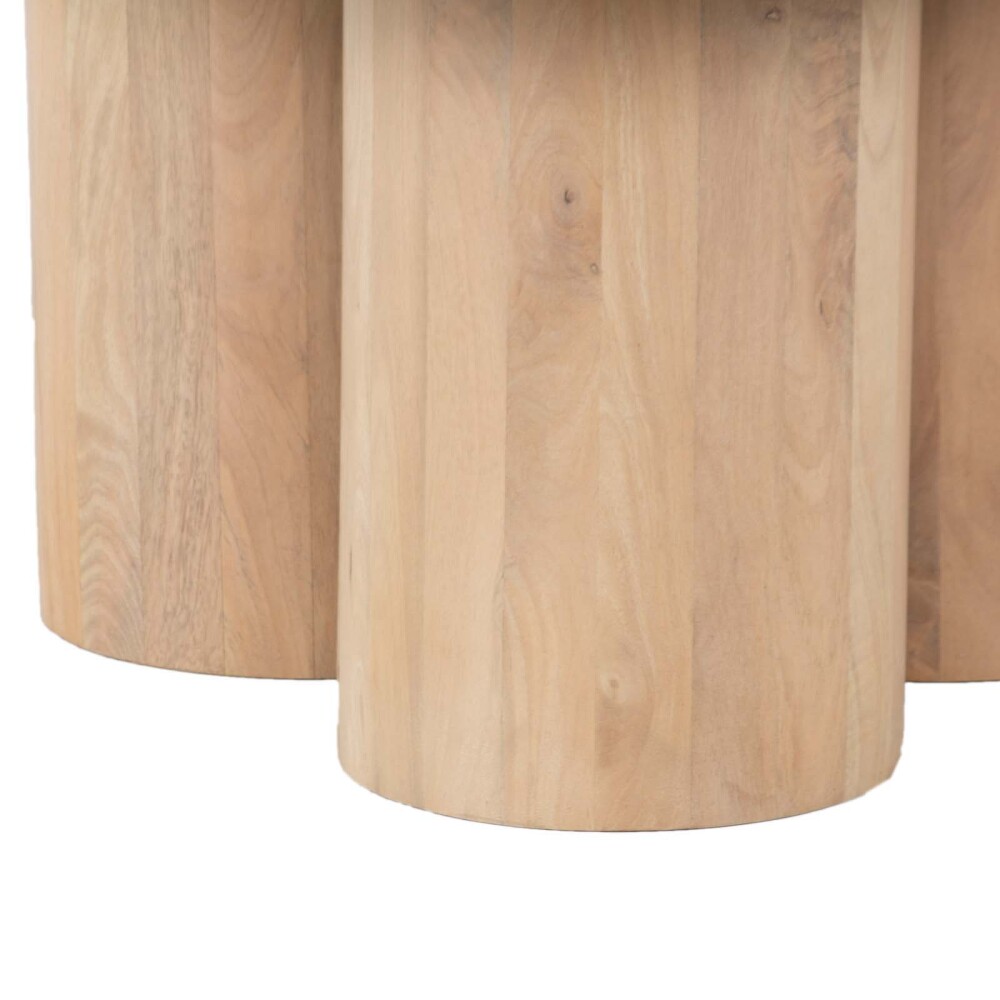 MESA RATONA MDF-Y-MADERA NATURAL-BEIGE CYLINDER NATURAL