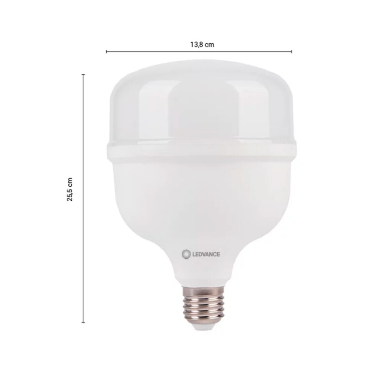 LAMPARA LED HW T 65W LEDVANCE 6500K E27 + E40 Lámpara LED LEDVANCE OSRAM T 65W E27+ Adapt 6500K Luz Fría