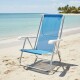 Silla Reclinable 8 Pos. Alum. Sannet AZUL
