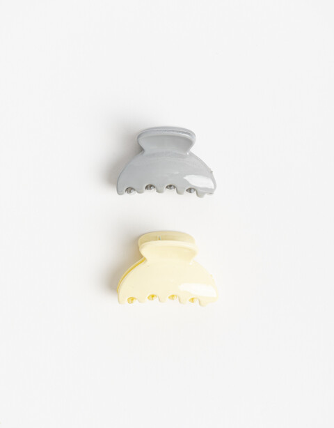 Broches Sets Acrilico Set De 2 Mini Broches De Acrilico. - Combinacion Bicolor
