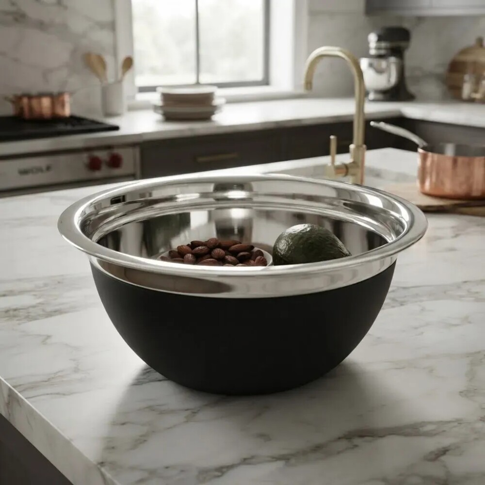 Bowl aleman acero inox 25 cm negro PRISMA Bowl aleman acero inox 25 cm negro PRISMA