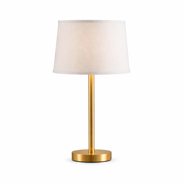 Lampara De Escritorio Mesa Portátil 220V Con Puerto Usb Color Dorado