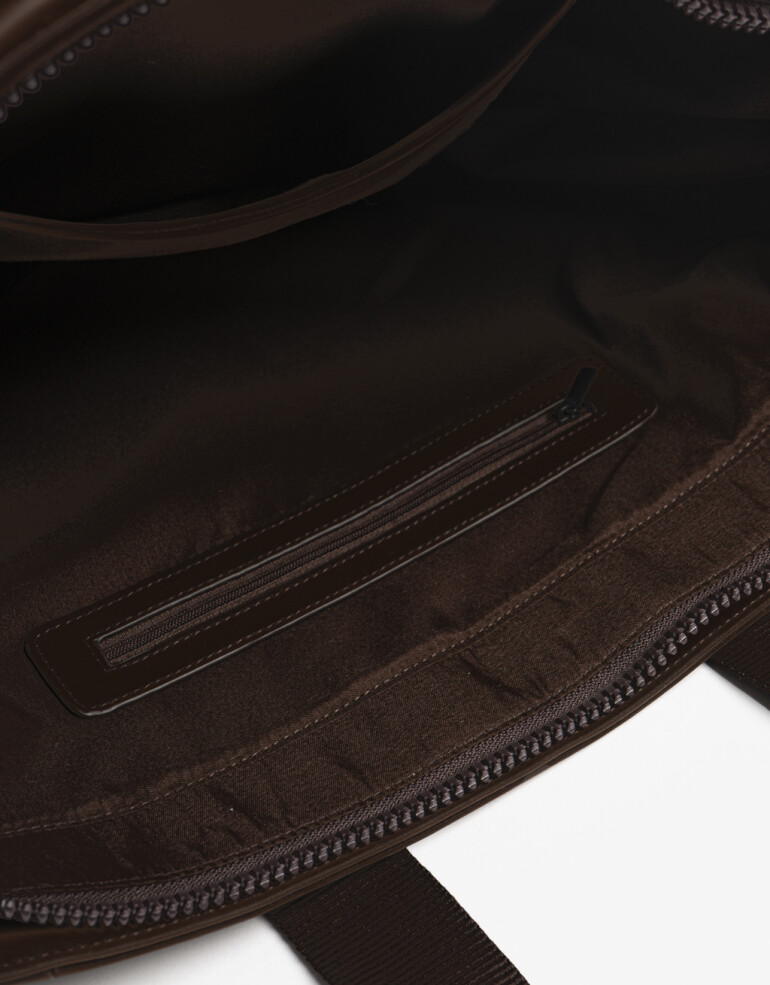 Shopper Engomado Cartera Formato Shopper Rue Du Voyage - Marron Chocolate