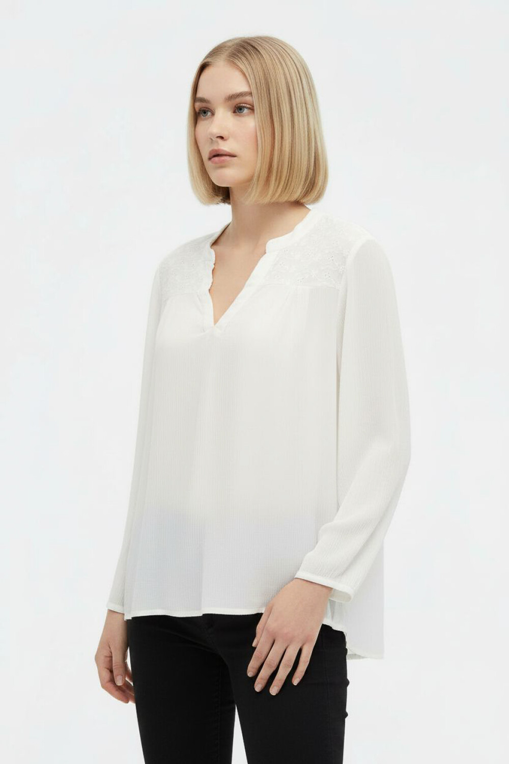 Blusa Bursas Marfil / Off White