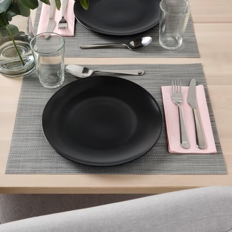 PLATO DE MESA CERAMICA D26CM IBIZA NEGRO PLATO DE MESA CERAMICA D26CM IBIZA NEGRO