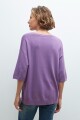 Sweater manga corta lavanda