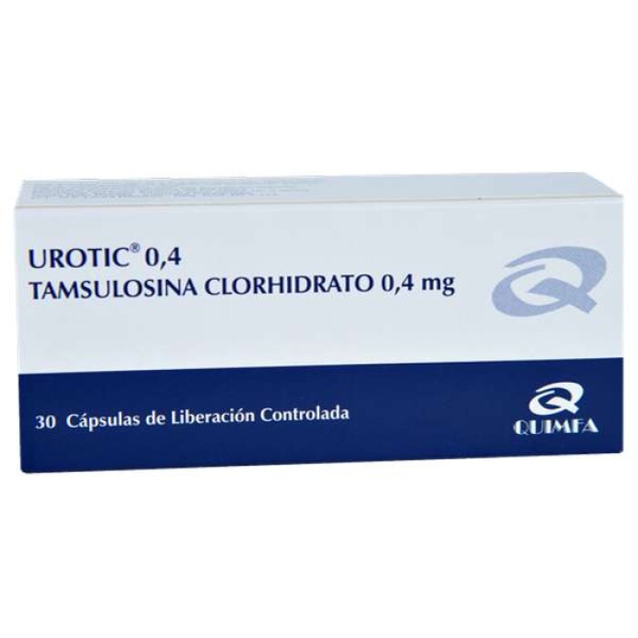 UROTIC 0,4 MG. CJ X 30 CÁPS. única