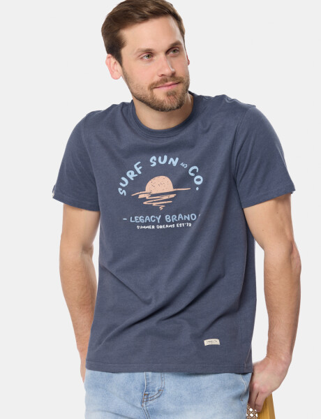 REMERA ESTAMPADA Azul