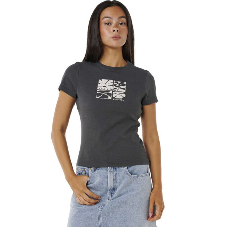 Remera Rip Curl Oceanic Fitted Tee Negro
