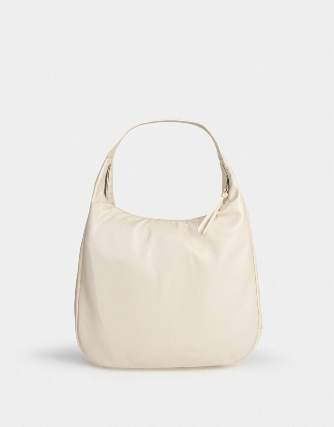 Saca Cartera Saca Negro - Blanco Crudo
