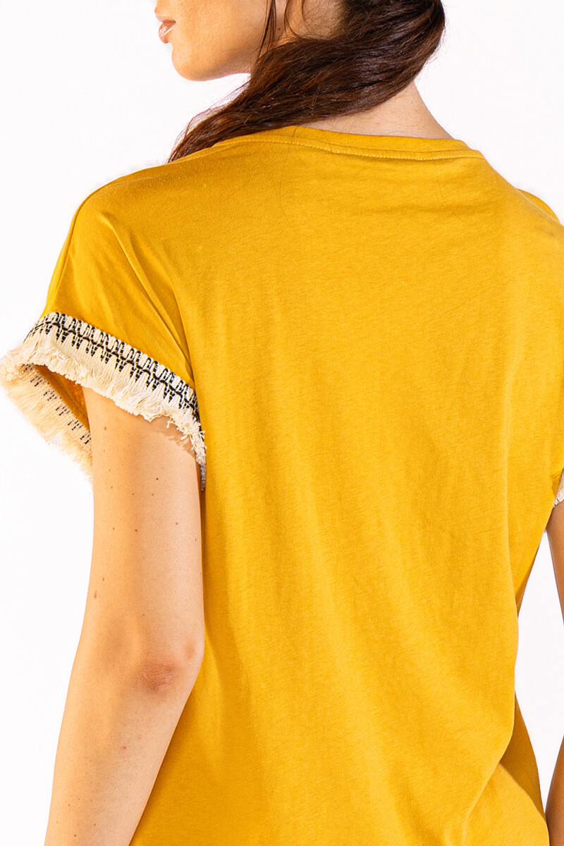 FRINGES TEE Camel