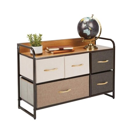 Mueble organizador 5 cajones en tela Selecta Mueble organizador 5 cajones en tela Selecta