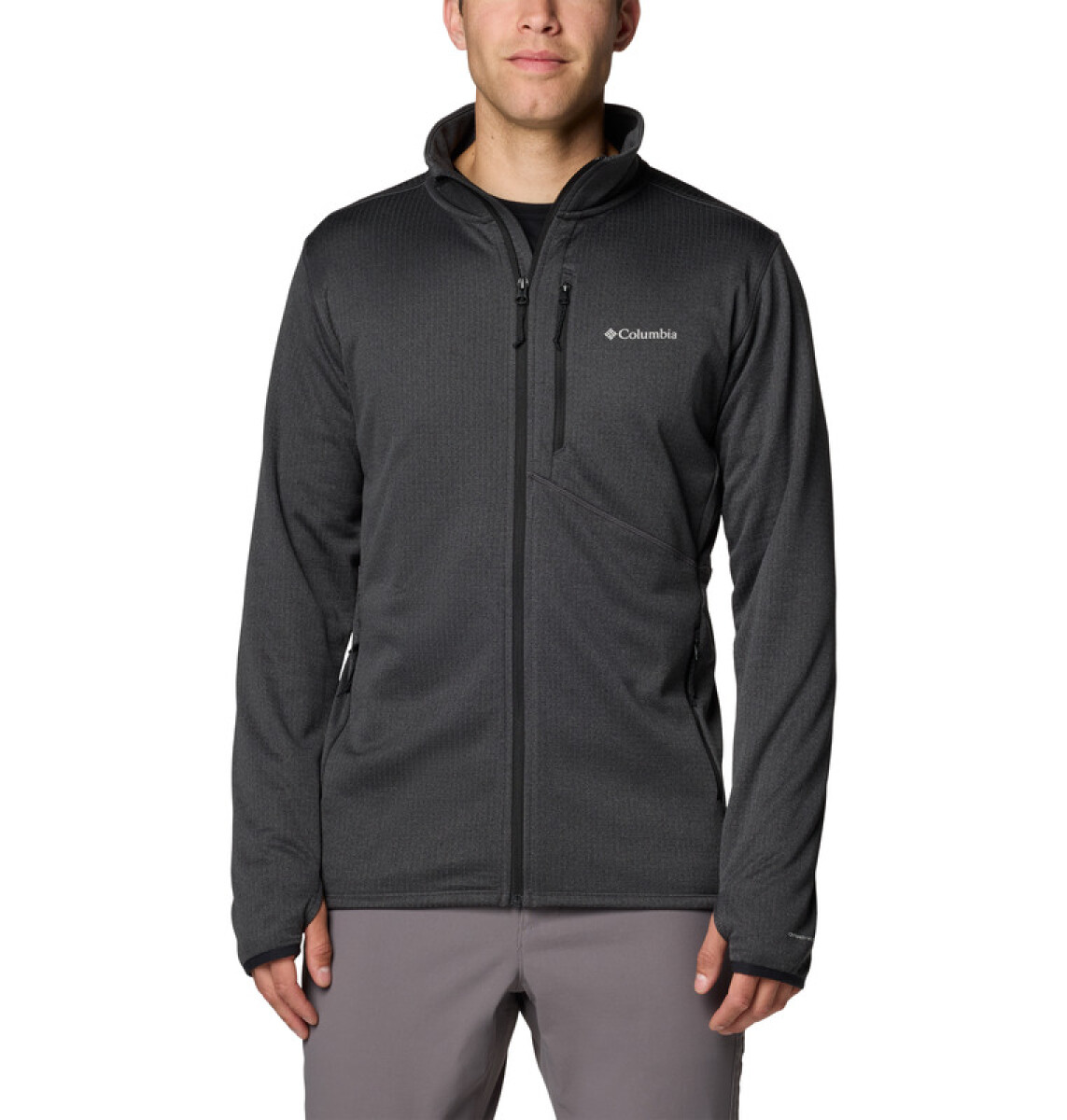 Campera Park View Fleece Hombre - BLACK / SHARK 