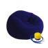 Puff Sillón Inflable de Pvc Con Respaldo Color Azul + Inflador Puff Sillón Inflable de Pvc Con Respaldo Color Azul + Inflador