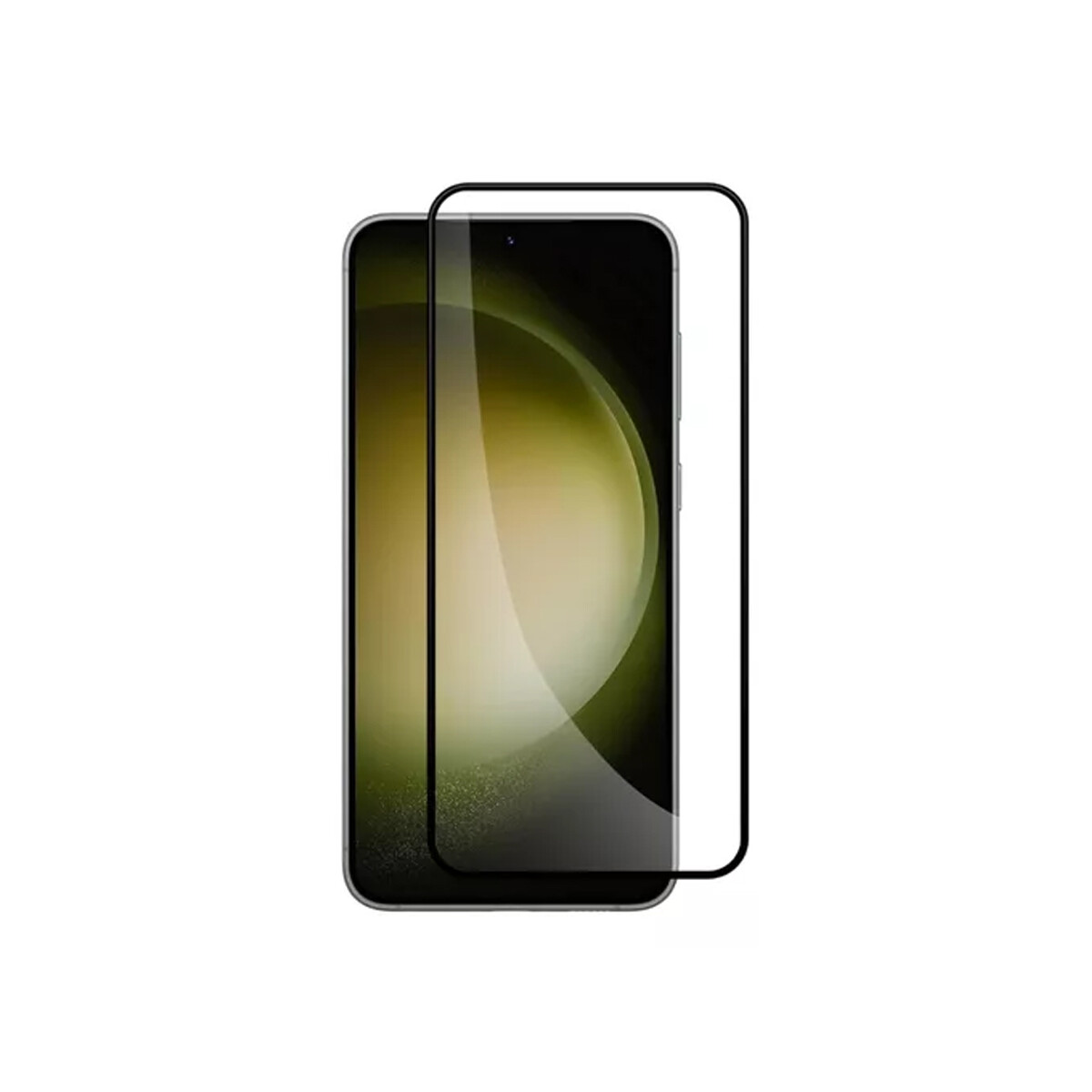 Vidrio templado 9D Samsung Galaxy S24 borde color negro 
