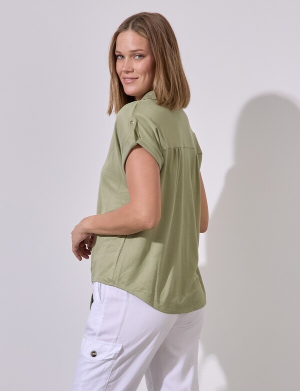 Blusa Botones VERDE