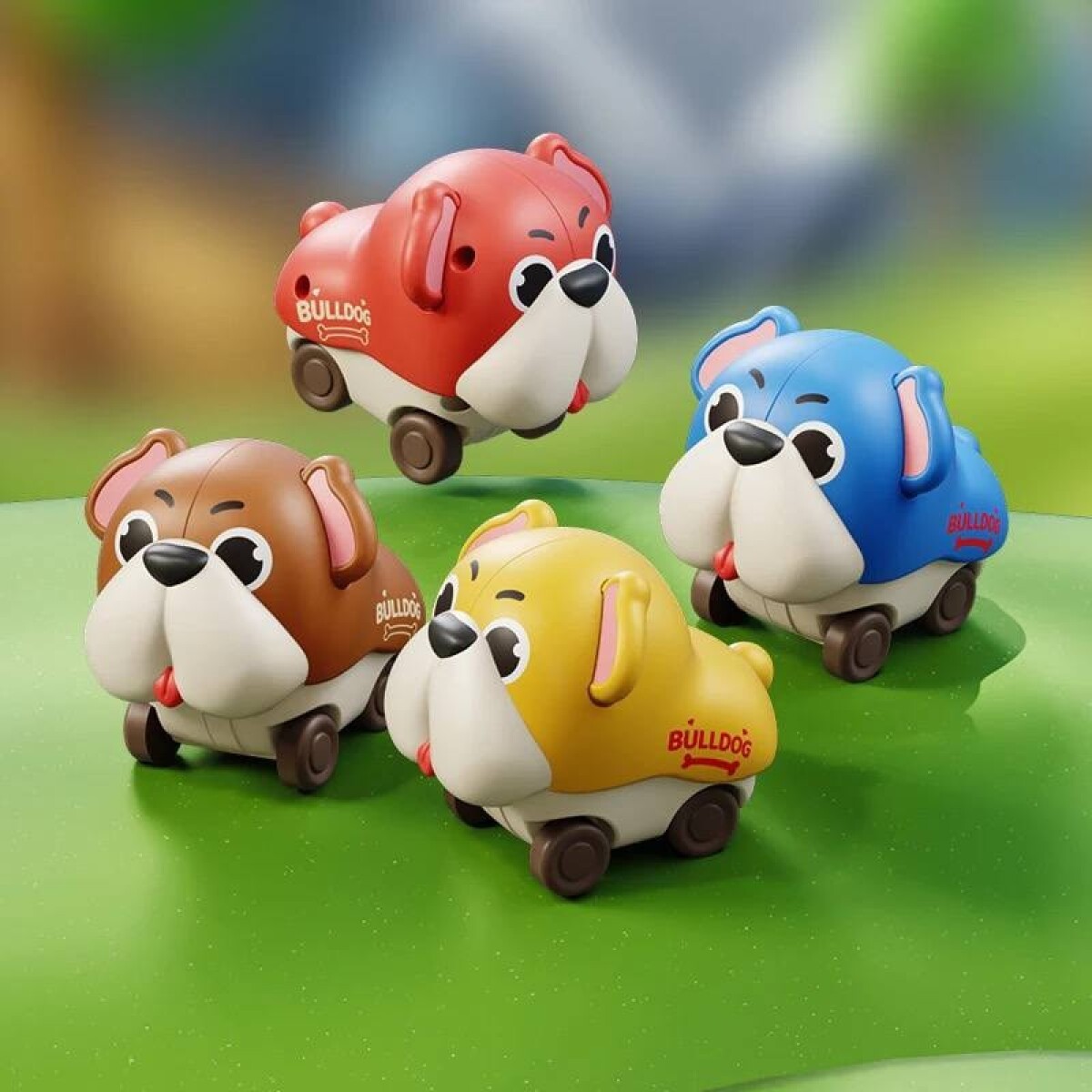 Juguete auto bulldog - rojo 