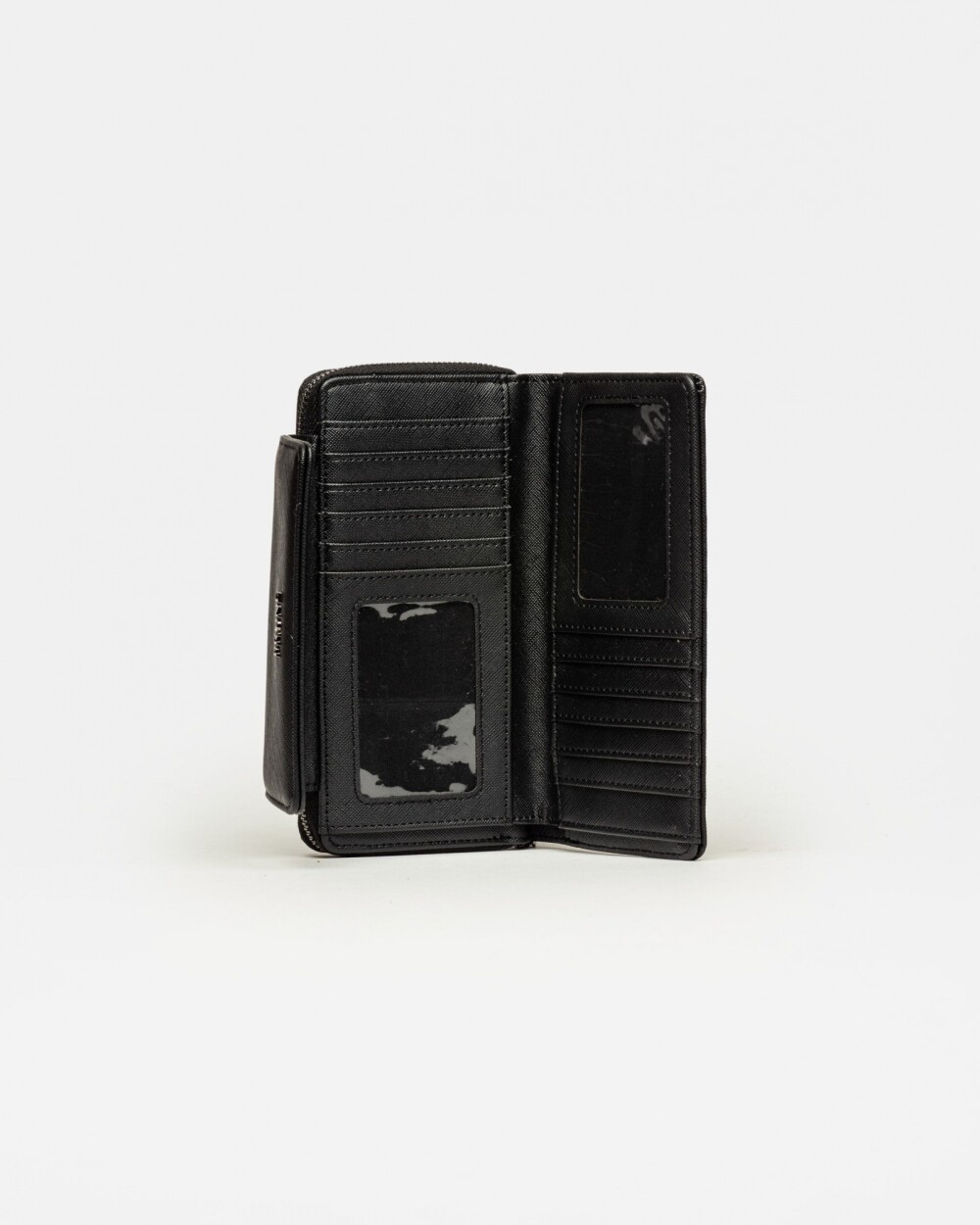 Billetera Hadley en efecto cuero Negro