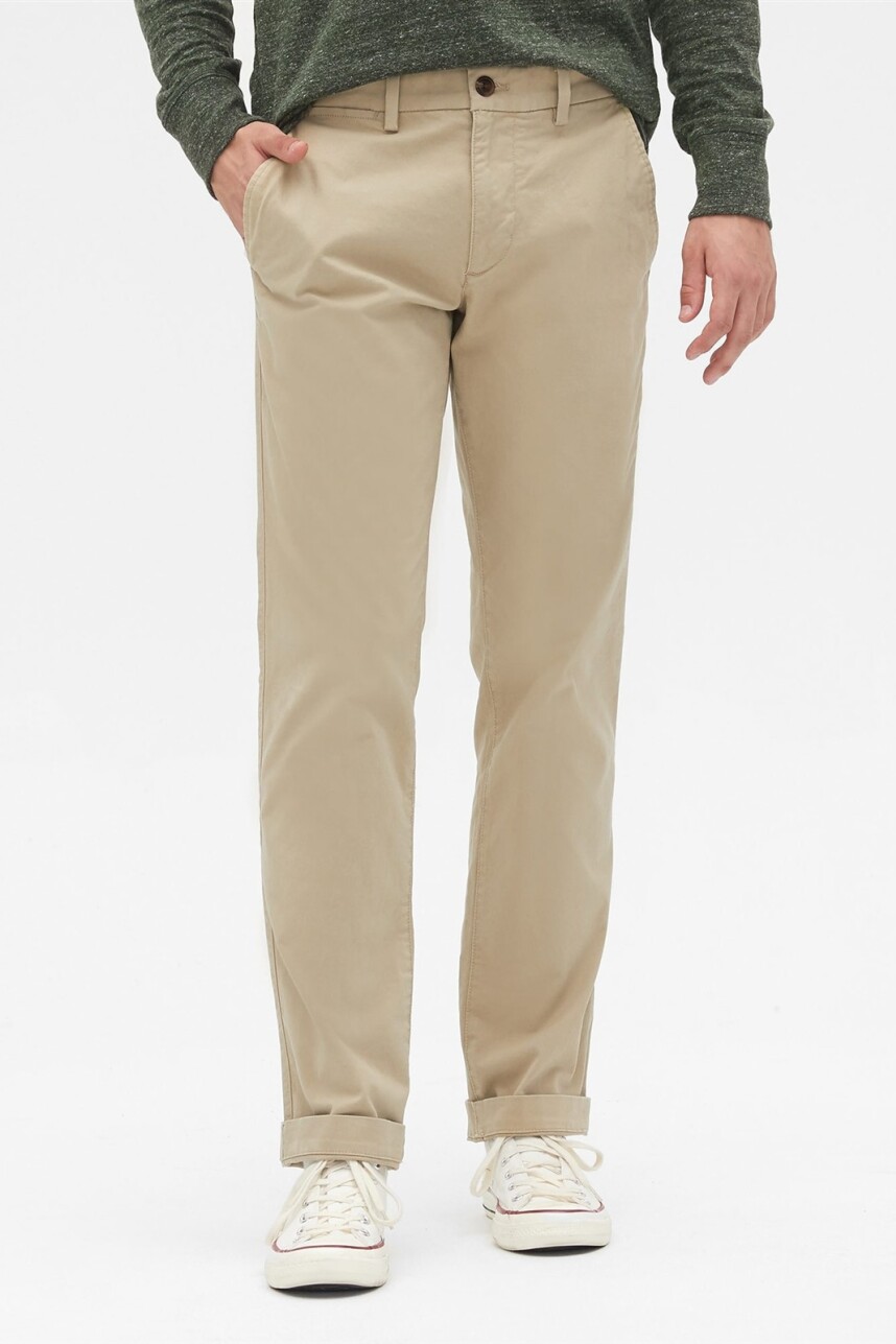 Pantalón Khaki Straight Hombre Iconic Khaki