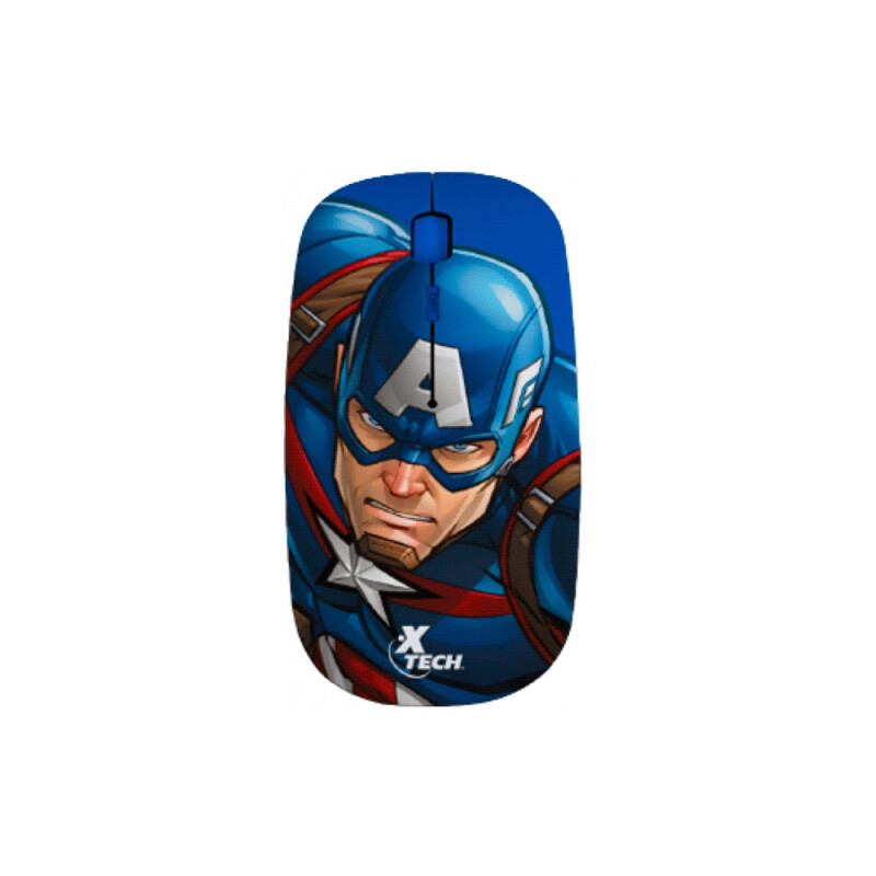 Mouse Wireless Xtm-M340Ca Capitan America Xtech 1600Dpi/4 Bot/ Mouse Wireless Xtm-M340Ca Capitan America Xtech 1600Dpi/4 Bot/