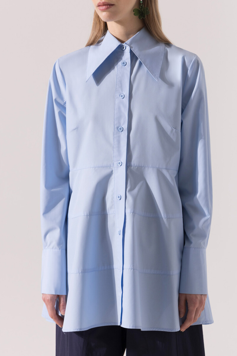 CAMISA ISLA Celeste
