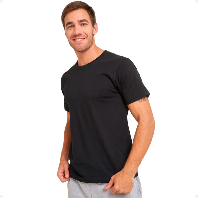 Remera Camiseta Básica Unisex Negro Remera Camiseta Básica Unisex Negro
