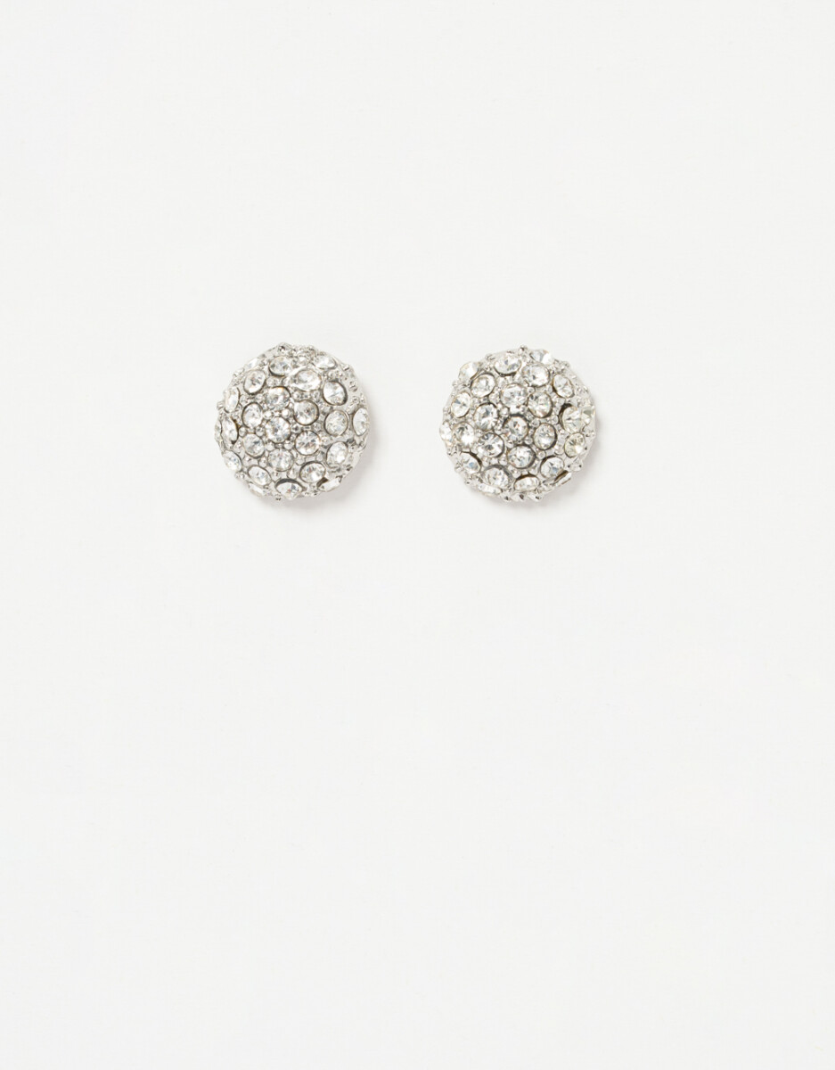 Aros Pasantes De Metal Con Strass. 