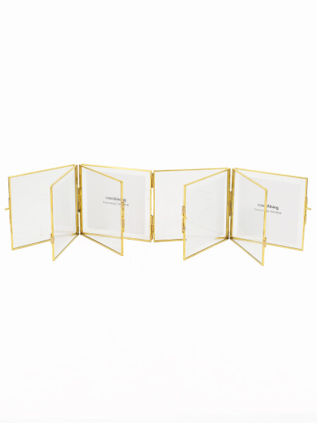 PORTARRETRATO CUADRO FOTOS DORADO