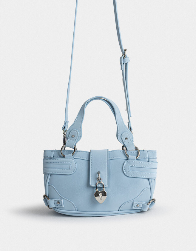 Bandoleras Bandolera Con Charm - Azul Celeste