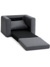 Sillón cama SKILLEBEKK 1 cuerpo tela gris osc Sillón cama SKILLEBEKK 1 cuerpo tela gris osc