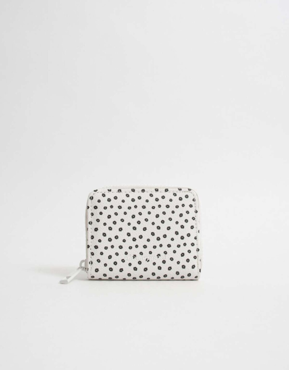 Billetera Cuerina - Estampado Flores 