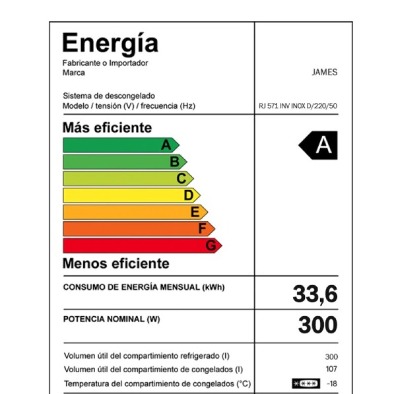 Heladera James Rj 571 Inv Inoxidable D Heladera James Rj 571 Inv Inoxidable D