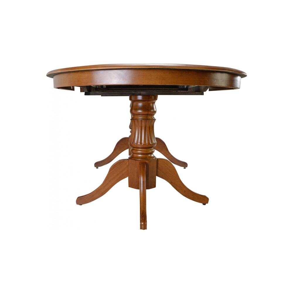 JUEGO DE COMEDOR RUBBERWOOD MARRON KIMMO OVAL