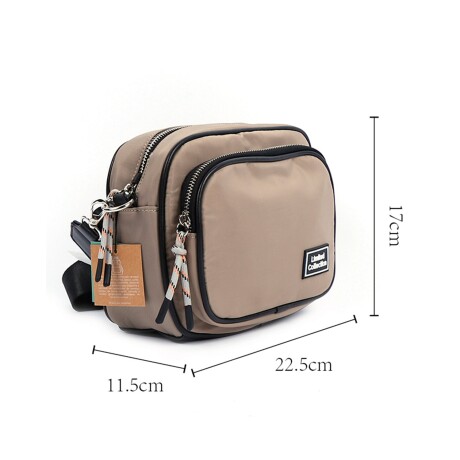 Bandolera Canva Brooklyn celeste con bolsillo antirrobo y correa ajustable Celeste