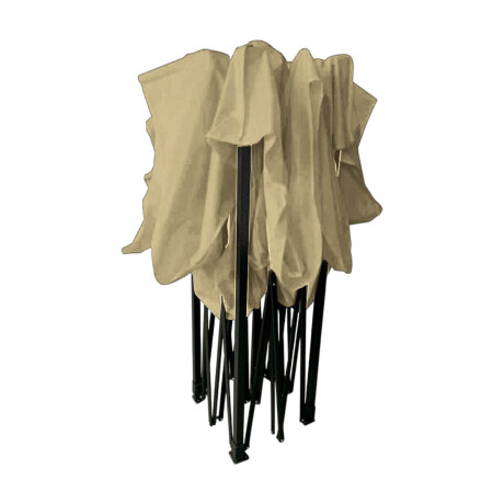 Gazebo 3x3mt Toldo Carpa Uv30 Impermeable Resistente Beige