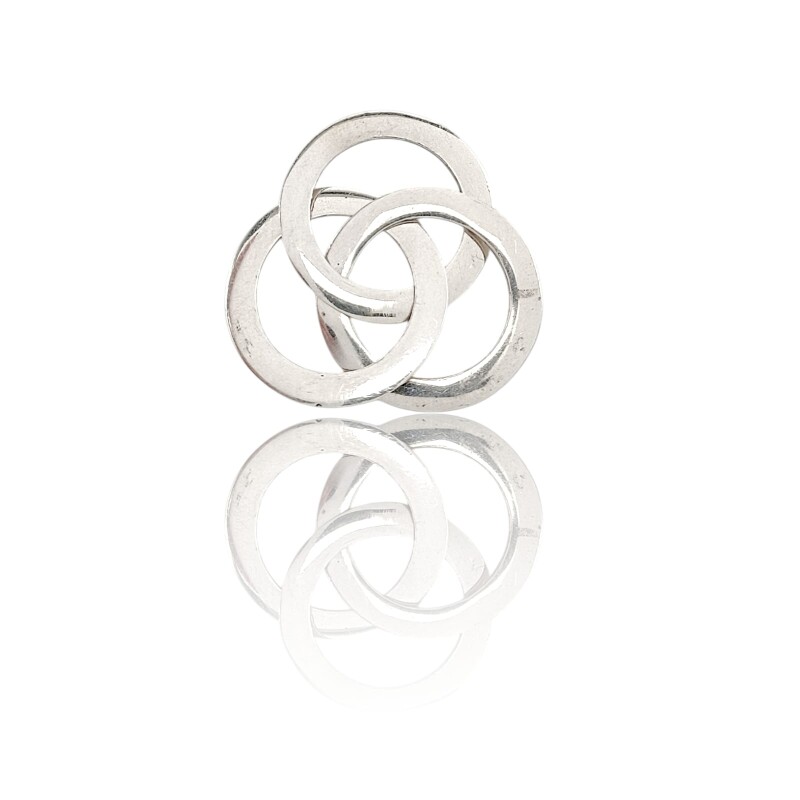 Dije aro ruso triple- Plata 925 - Sin piedra-CP4616 sinpiedra