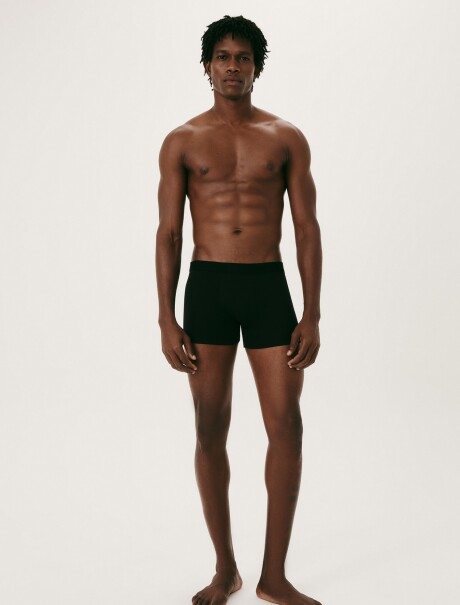 KIT DE 2 CALZONCILLOS MODELO BOXER NEGRO