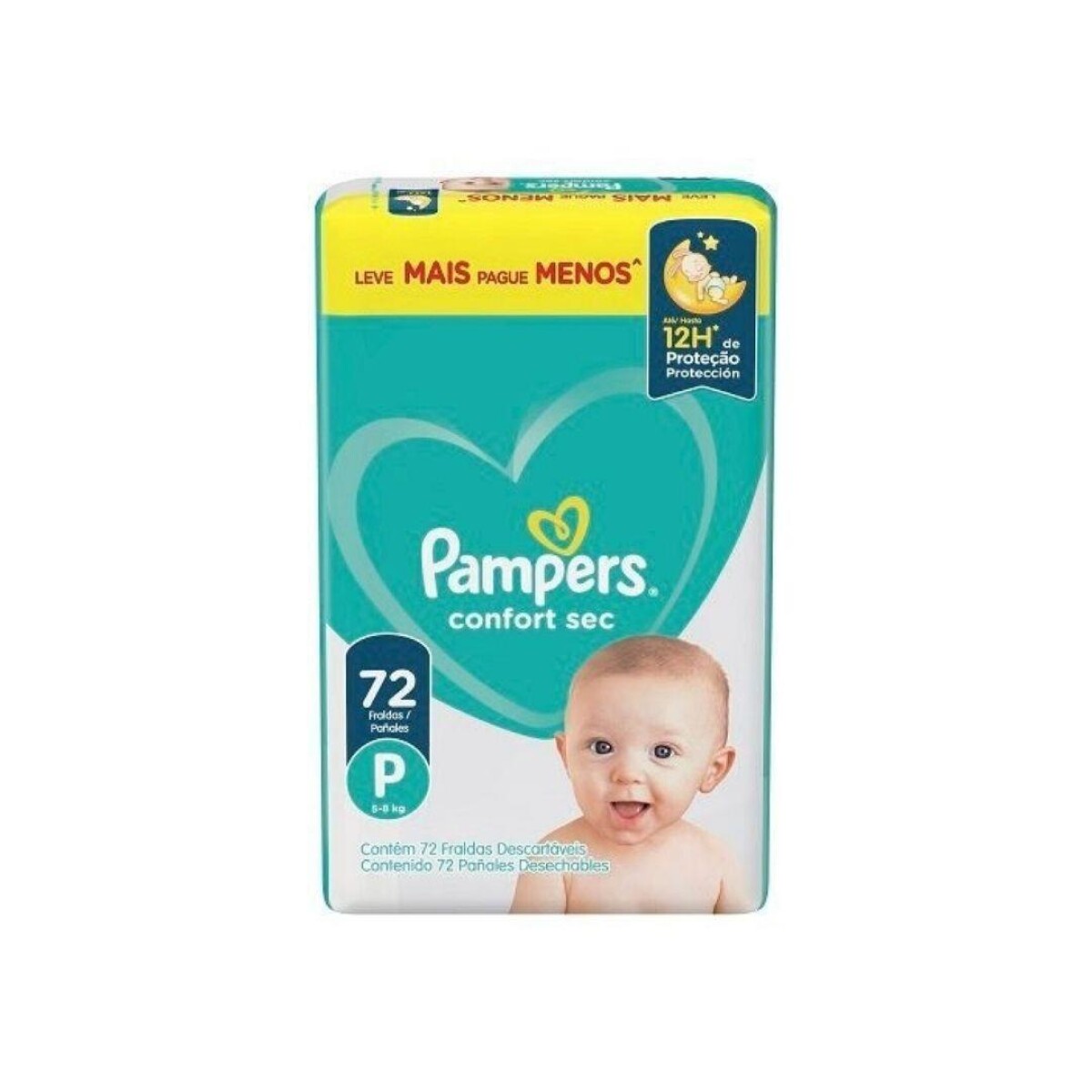 PAMPERS CONFORT SEC P X 72 